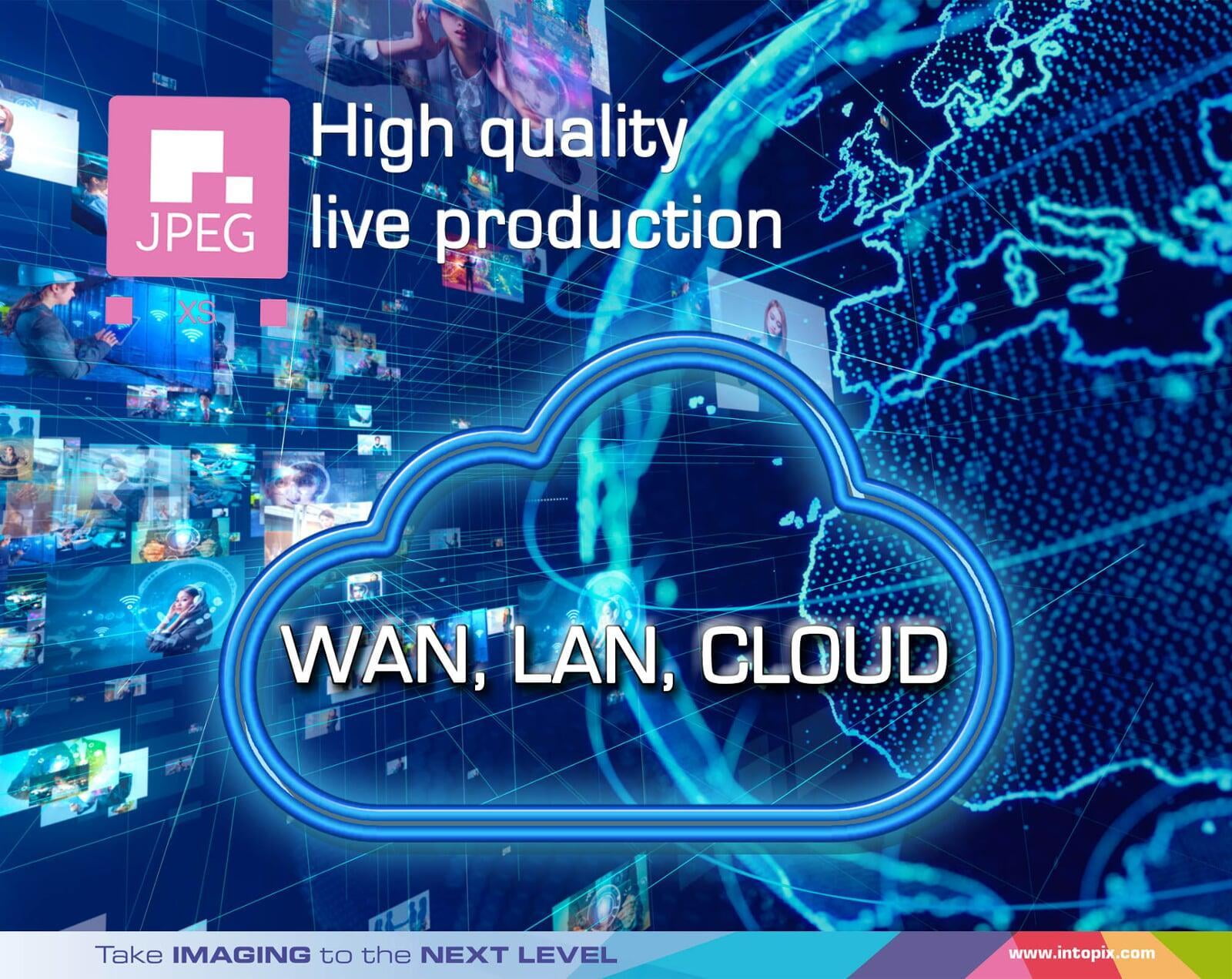 JPEG XSを使用して、LAN, WAN, CLOUDでの高品質ライブ制作